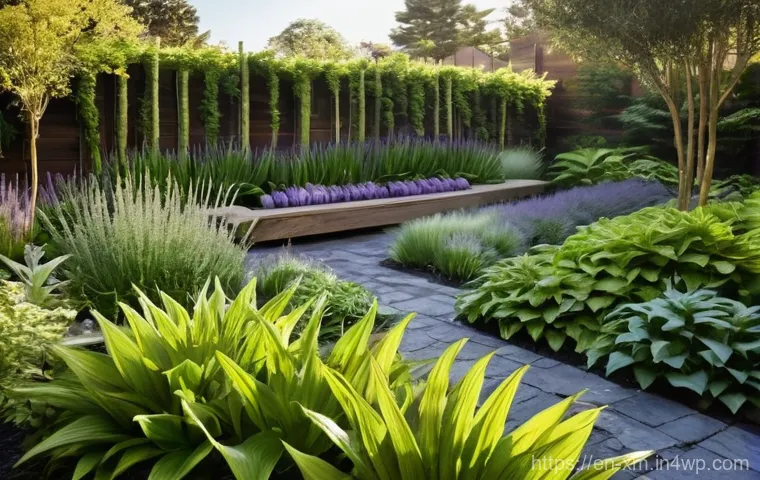 인상주의가 현대 조경 디자인에 미치는 영향 - **"Chasing Sunlight and Blurred Lines" Garden Scene:**
    An impressionistic landscape painting of ...