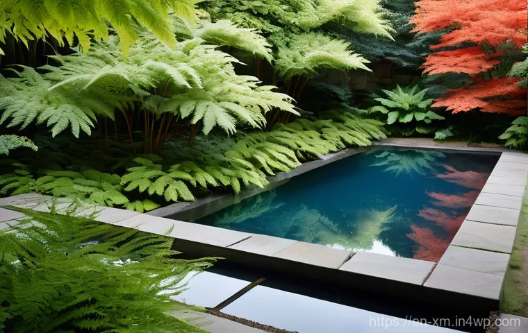인상주의가 현대 조경 디자인에 미치는 영향 - **"Sensory Feast" Garden Retreat:**
    A vibrant, naturalistic garden setting with a focus on layer...