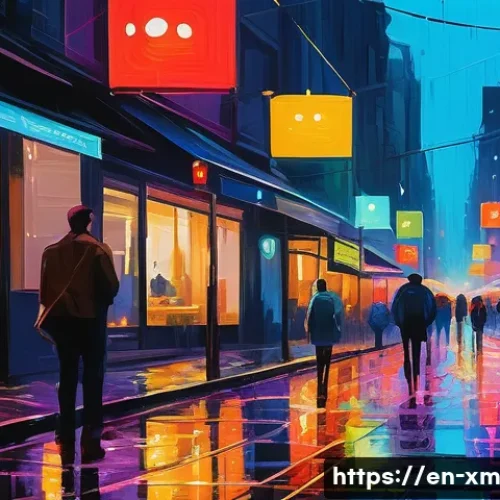 Home 30 인상주의화의 현대적 스타일 변천사 - A vibrant digital impressionist painting of a modern urban night scene featuring neon lights reflect...