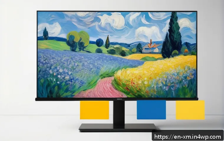인상주의 회화를 활용한 현대 광고 디자인 - A vibrant digital advertisement inspired by Impressionist art, featuring bold, unexpected color comb...